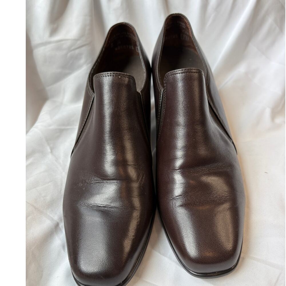 Women's Liz  Munro Comfort Block Heel Pumps Brown Size 8M
